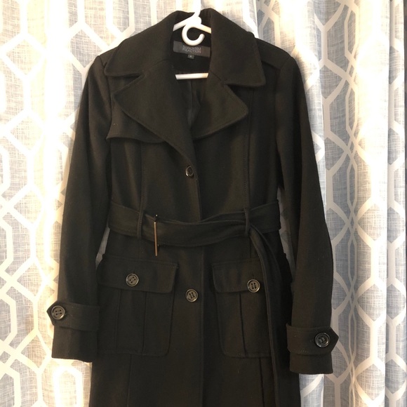 Kenneth Cole Reaction Jackets & Blazers - Kenneth Cole Reaction Black Wool Peacoat